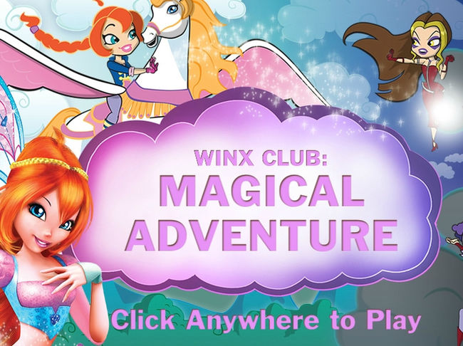 winx club magical adventure games